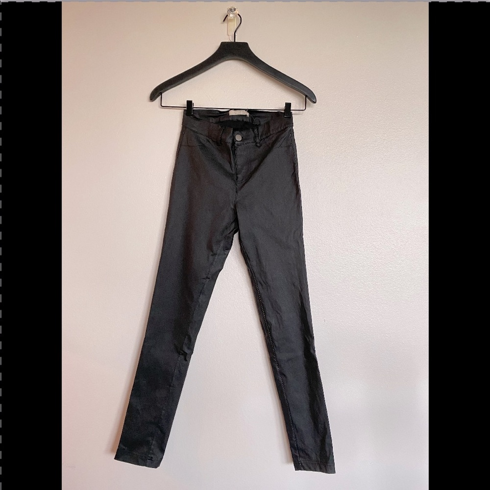 Active USA Faux Leather Coated Jeans